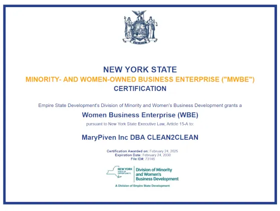 NYS WBE Certificate