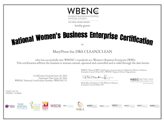 WBENC WBE Certificate
